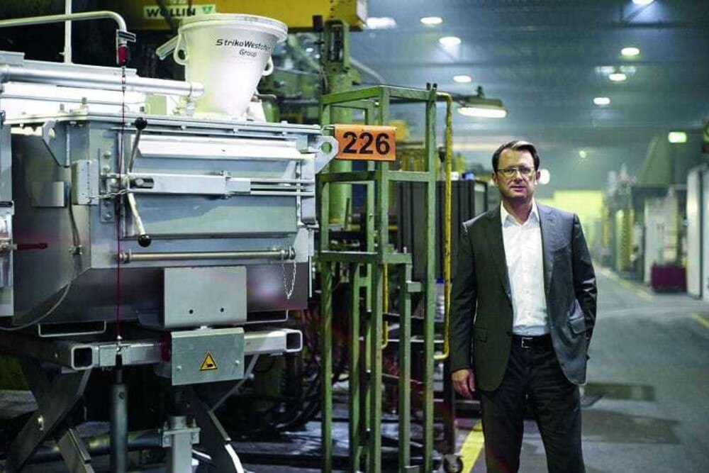 © Austria Druckguss GmbH / Peter M. Mayr
Austria Druckguss Chef Nikolaus Szlavik im ADG-Werk Gleisdorf.