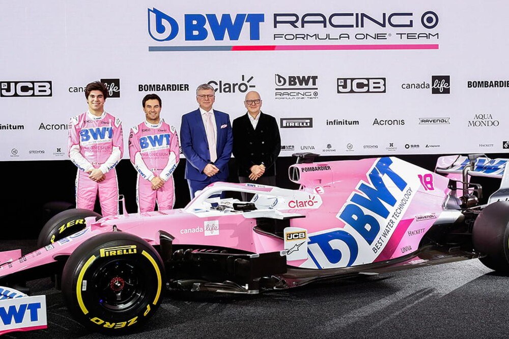 © BWT
Auch heuer bleibt der F1-Bolide des Racing Point Teams rosa. Auch heuer bleibt der F1-Bolide des Racing Point Teams rosa.