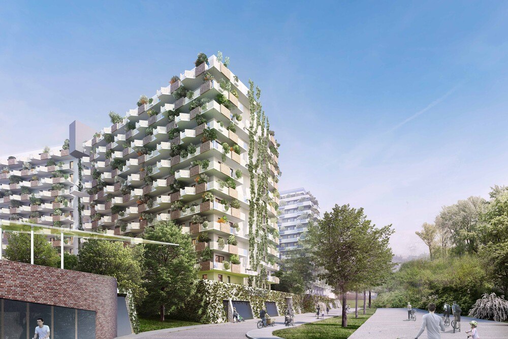 © SchreinerKastler
Die Biotope City Wienerberg sichert Lebensqualität im Klimawandel durch viel Grün am Boden, an den Fassaden und auf den Dächern. Die Biotope City Wienerberg sichert Lebensqualität im Klimawandel durch viel Grün am Boden, an den Fassaden und auf den Dächern.