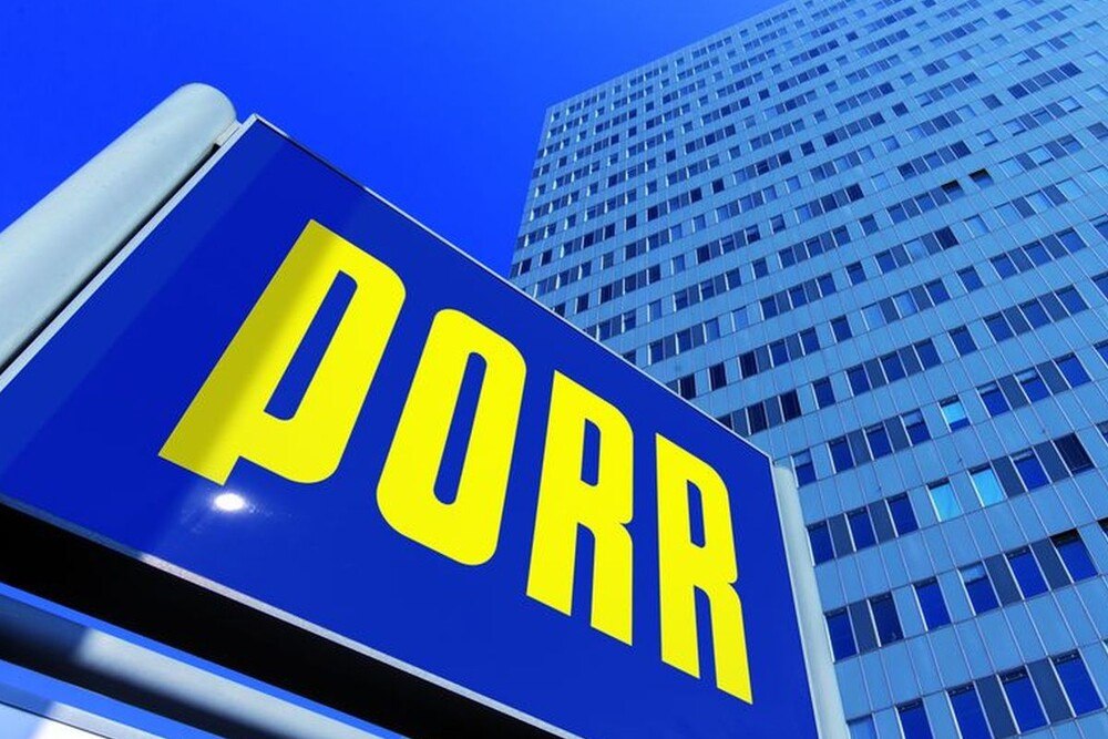 © Porr
Firmenlogo des Baukonzerns Porr vor dem Porr-Tower in Wien.
Firmenlogo des Baukonzerns Porr vor dem Porr-Tower in Wien.