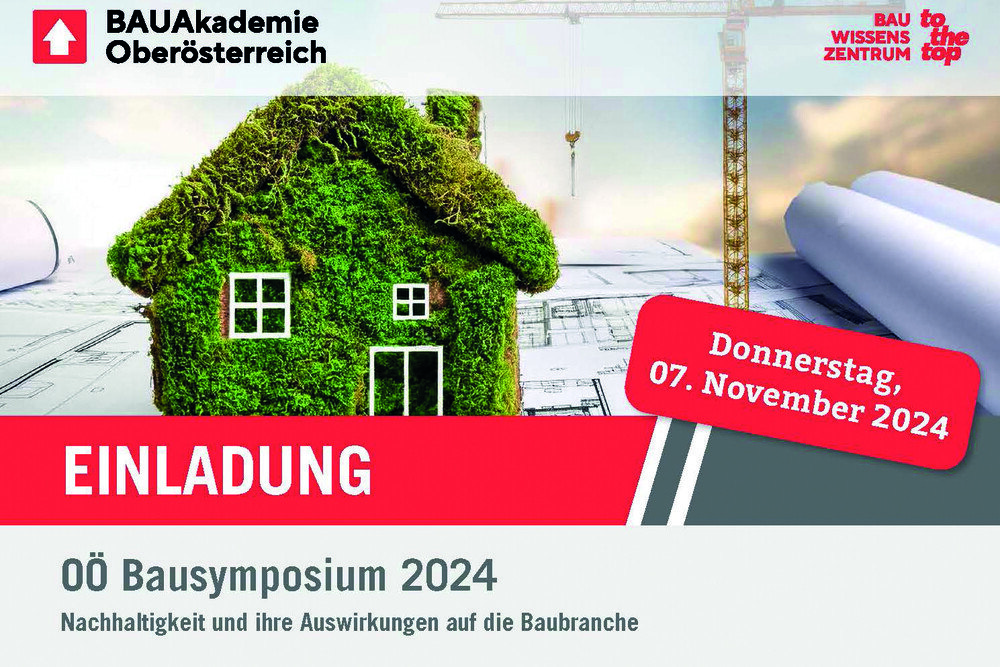 © Bauakademie Oberösterreich
OÖ Bausymposium am 7. November 2024.
OÖ Bausymposium am 7. November 2024