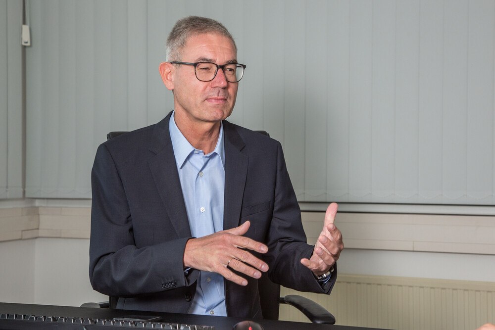 © M. Hetzmannseder
Saint-Gobain Austria CEO Peter Giffinger.
Saint-Gobain Austria CEO Peter Giffinger