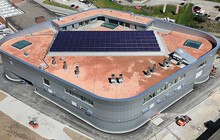 © Soblue Luftbild Sonnenkollektoren