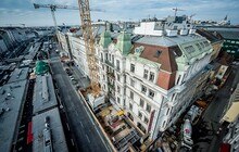 © Markus Wache Drohnenaufnahme vom Theater an der Wien während der Bauarbeiten