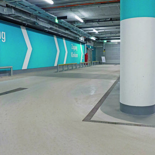 © Aschl GmbH Die neue Tiefgarage von Haus C gilt als modernste Tiefgarage in St. Pölten.