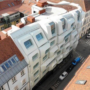 © Spitzer Dach Das "Argos"-Haus in der Grazer Burggasse war der IFD-Award-Sieger 2021 in der Kategorie "Flachdach".