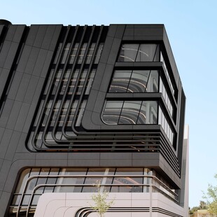 © oefhf.at/rieder.cc Die vorgehängte hinterlüftete Fassade (VHF) eignet sich auch hervorragend als bautechnische Schallschutzmaßnahme.