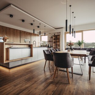 © Thennemayer  Küche und Esszimmer für einen privaten Kunden.