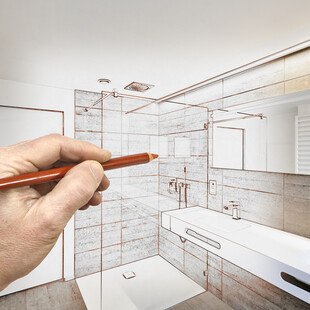 © Bombaert iStock Getty Images Plus Badezimmerplanzeichnung